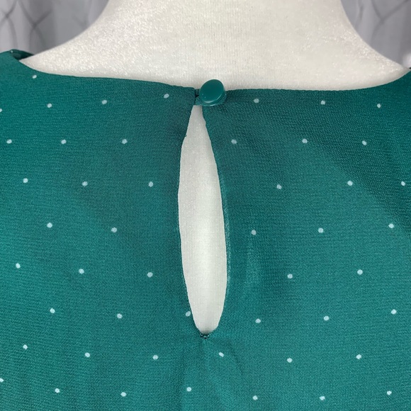 Ann Taylor Loft Factory Polka Dot Top Medium - Picture 5 of 7